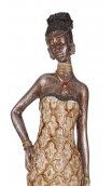 Figura africana B, 8,50x6,50x35,00 cm