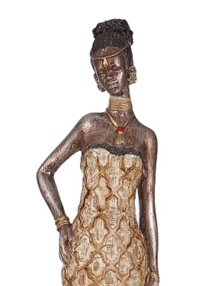 Figura africana B, 8,50x6,50x35,00 cm