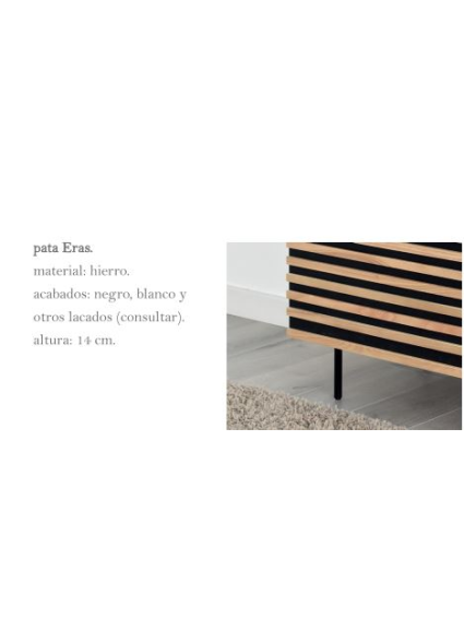 Mueble TV 160 cms URAL 1 puerta 2 cajones 3 huecos diferentes acabados