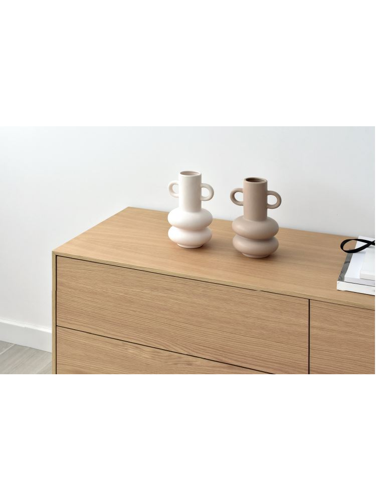 Mueble TV 160 cms URAL 1 puerta 2 cajones 3 huecos diferentes acabados