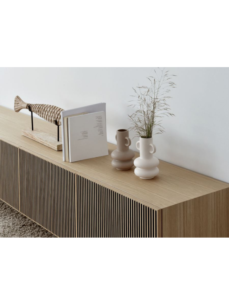 Mueble TV 160 cms SENA 1 puerta 2 cajones 3 huecos diferentes acabados