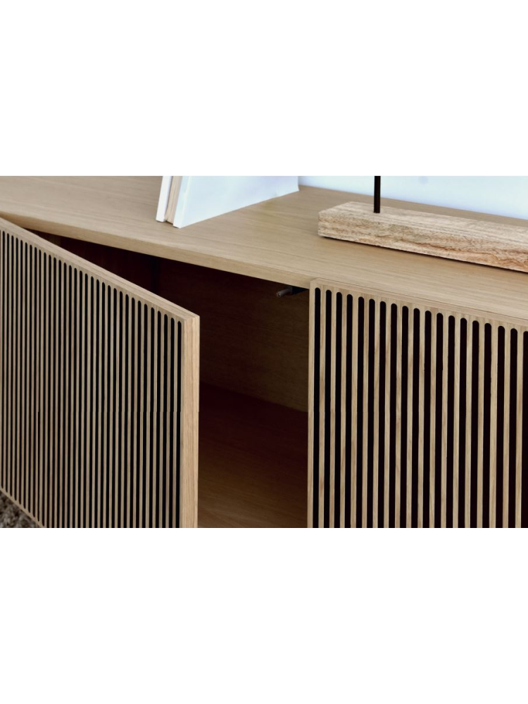 Mueble TV 160 cms SENA 1 puerta 2 cajones 3 huecos diferentes acabados