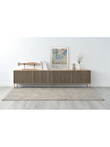 Mueble TV 160 cms SENA 1 puerta 2 cajones 3 huecos diferentes acabados