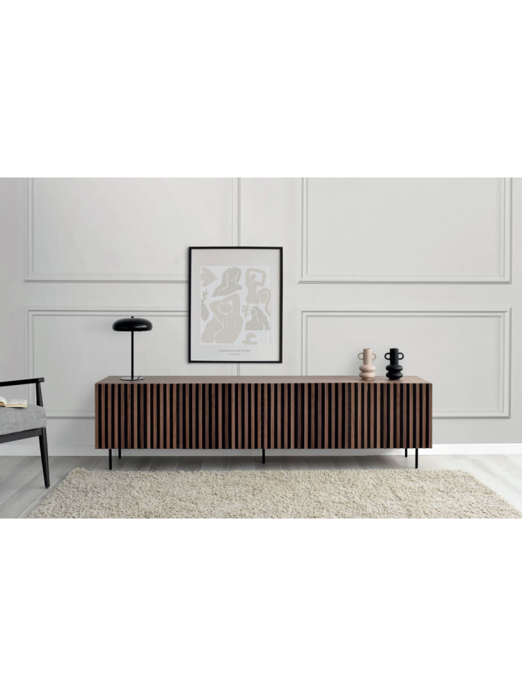 Mueble TV 160 cms JOROL 1 puerta 2 cajones 3 huecos diferentes acabados