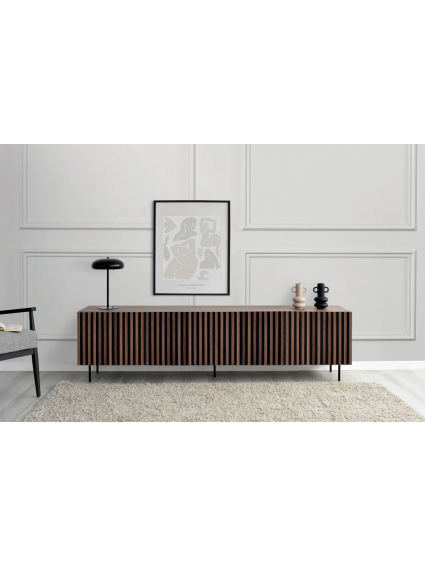 Mueble TV 160 cms JOROL 1 puerta 2 cajones 3 huecos diferentes acabados