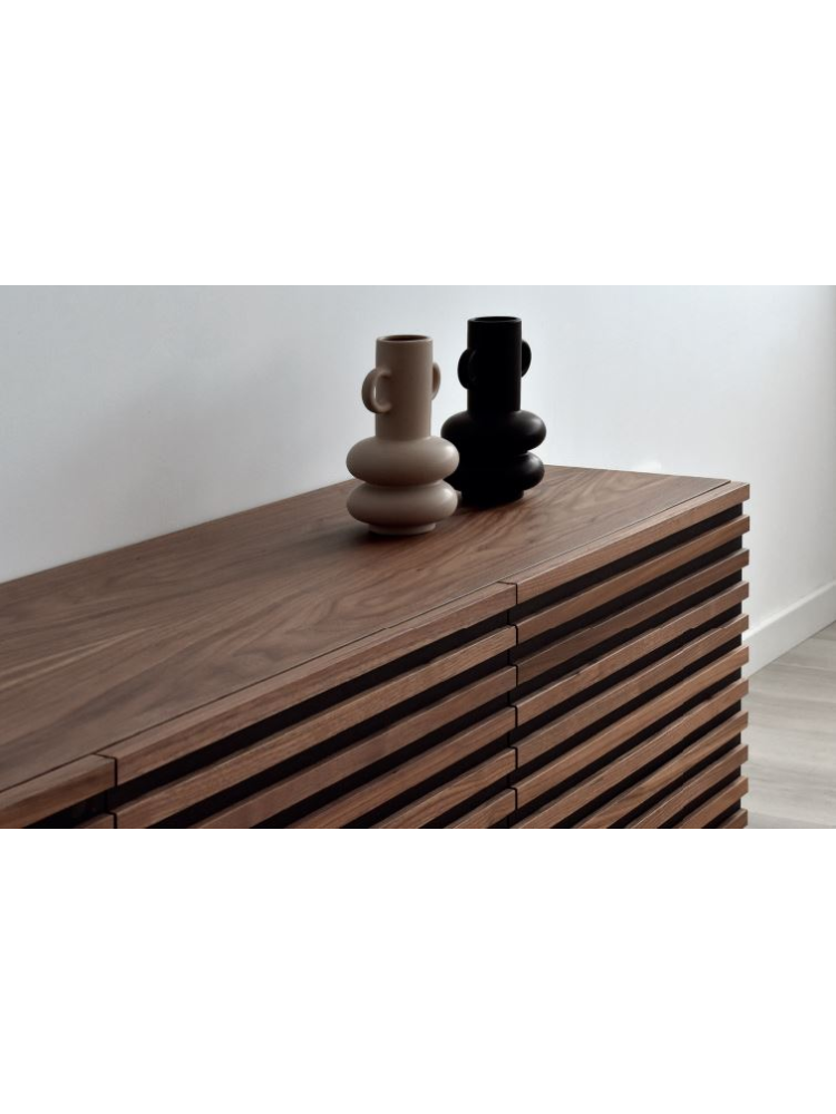 Mueble TV160 cms NIEMEN 4 cajones 3 huecos diferentes acabados