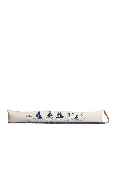 Cortavientos veleros crema azul tejido 83 cm