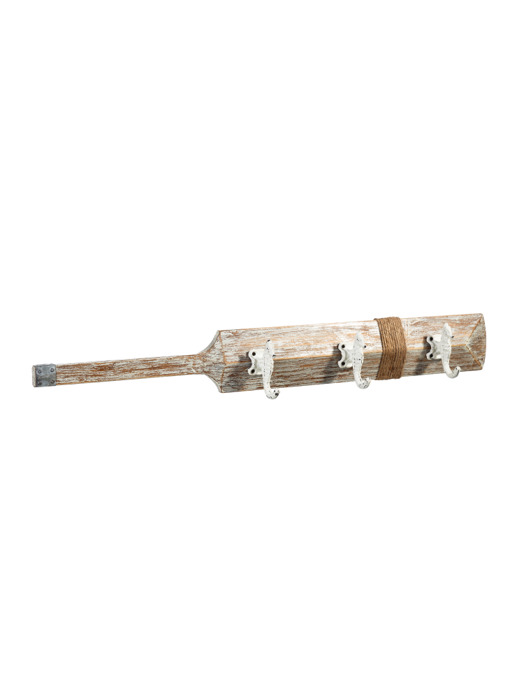 Percha remo blanco rozado Percha remo blanco rozado