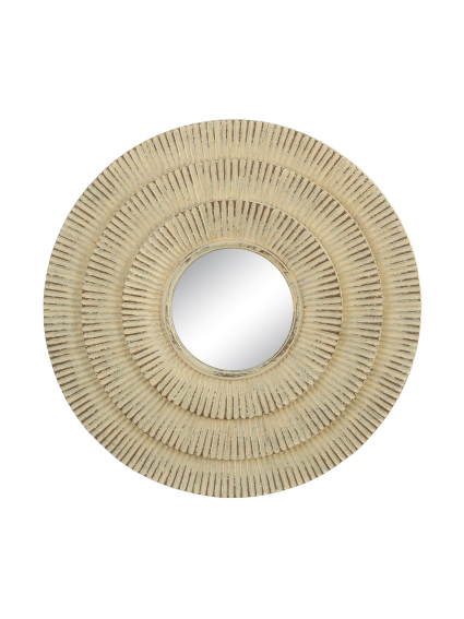 Espejo crema resina 25x25 A