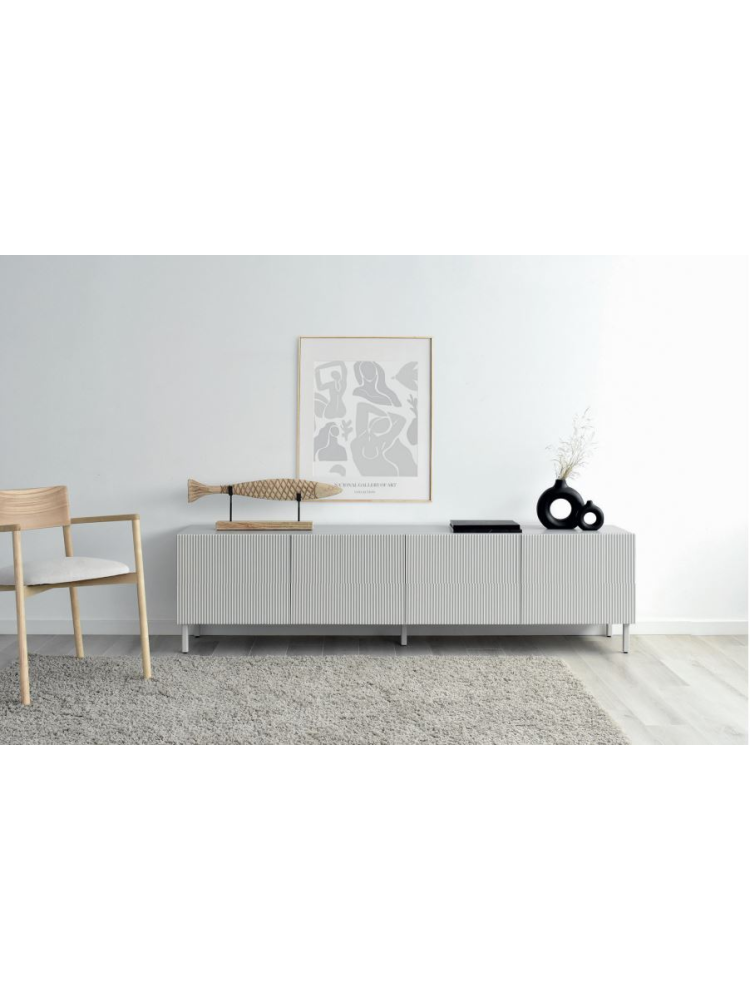 Mueble TV 200 cms KAMA 4 puertas diferentes acabados