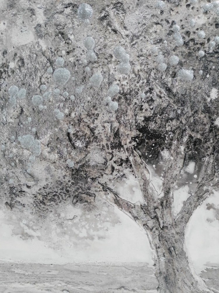 Cuadro Árbol Plata