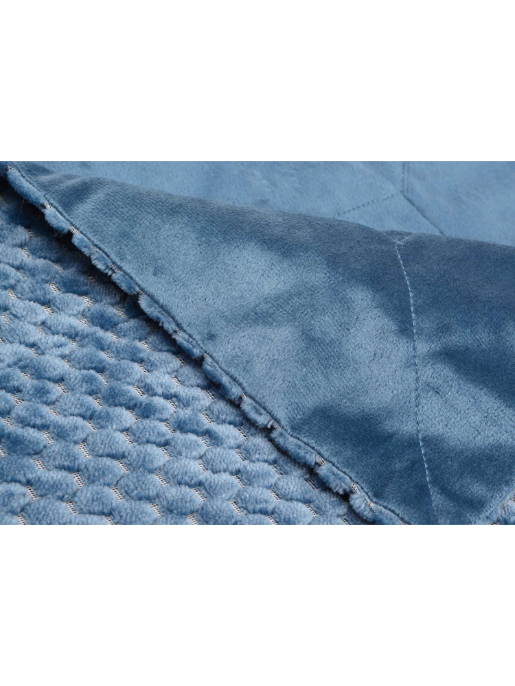 Manta AZUL diseño ajedrez
