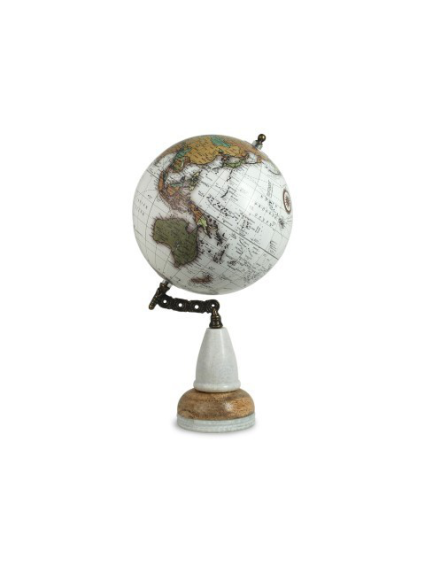 Globo Mundo Blanco 20 cm