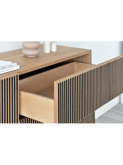 Aparador  alto 120 cms SENA 4 puertas 2 cajones diferentes acabados