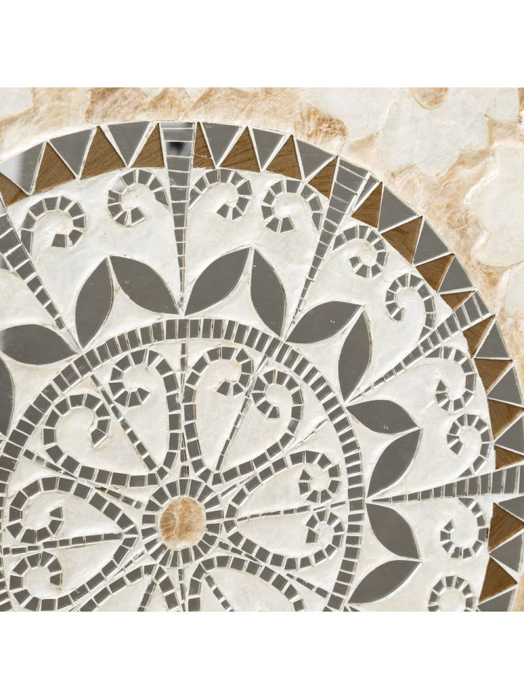 Mural Flores Beige-Blanco 60x4x122 cm