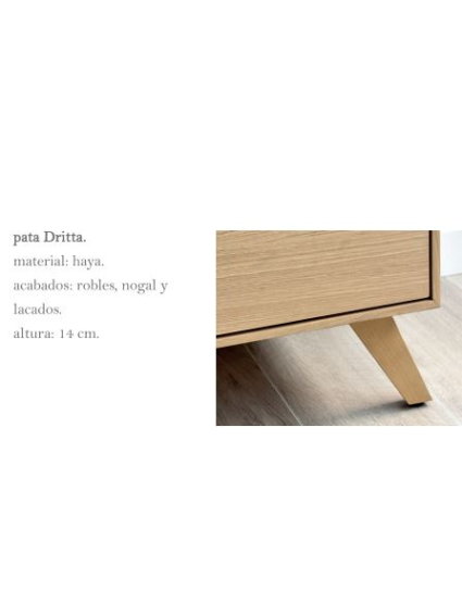 Aparador  alto 120 cms URAL 4 puertas diferentes acabados