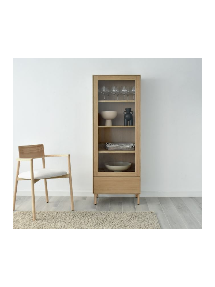 Vitrina 60 cms ELBA 1 puerta diferentes acabados