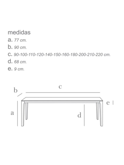 Mesa fija BORG varios tamaños.