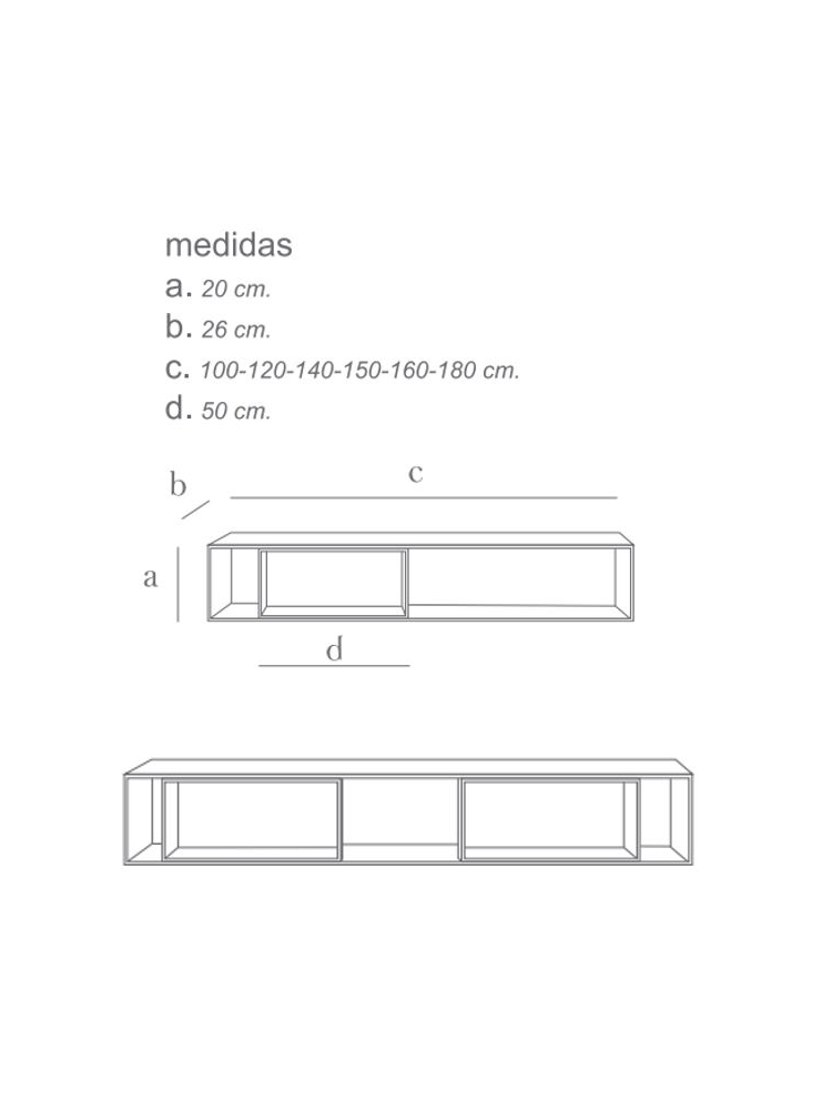 Módulo de pared KASPER varios tamaños