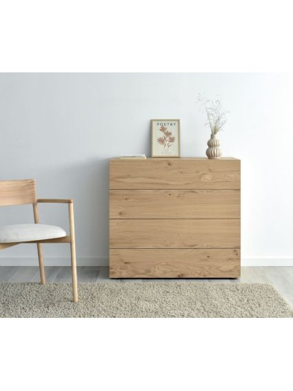 Cómoda 96x40x102 cms KAMA con pata varios acabados