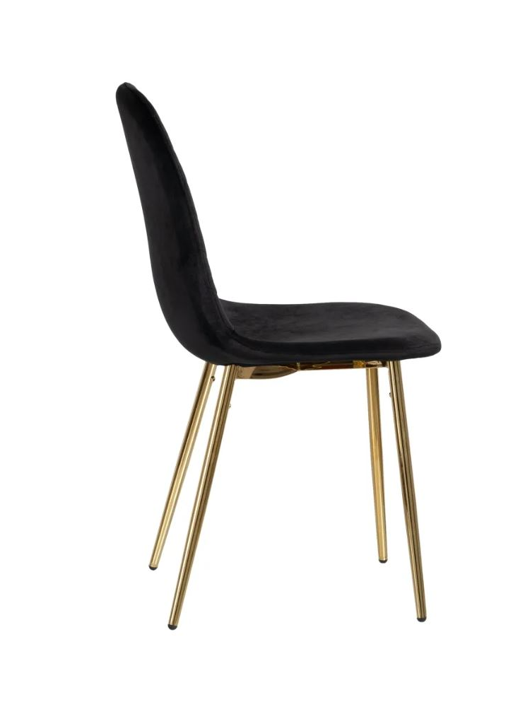 Silla SHANDRA terciopelo negro