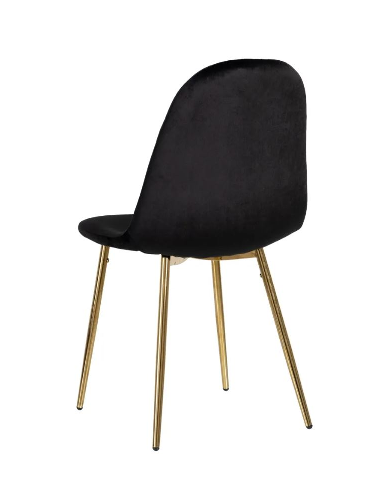 Silla SHANDRA terciopelo negro