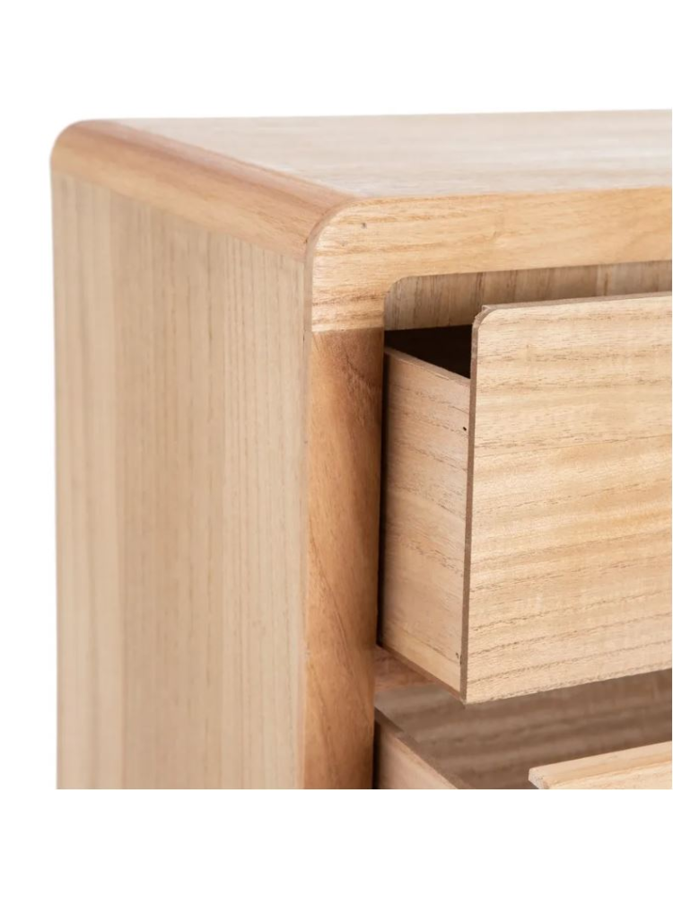Mesita 40x30x77.5 cms madera ratán