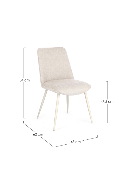 Silla POSITANO blanca