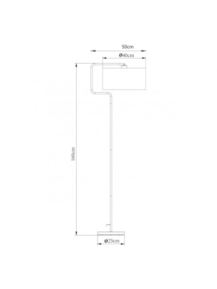 Lámpara Pie OXFORD negro