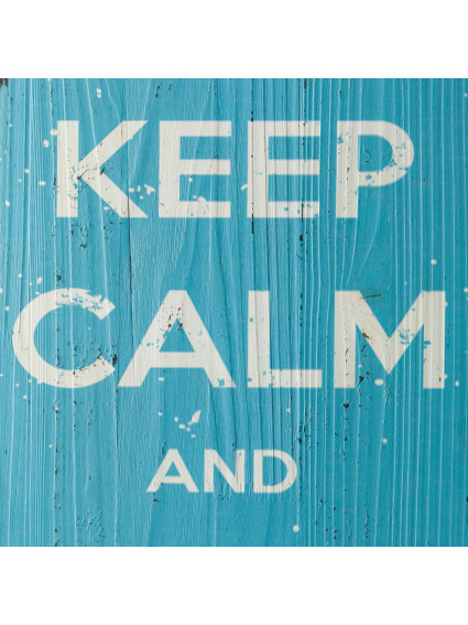 Placa pared KEEP CALM 80x30