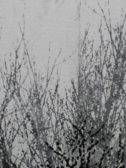 Cuadro Arboleda oro-gris 120x90 cm