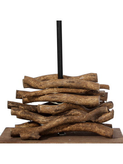 Lámpara ramas madera 