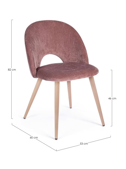 Silla AMALFI rosa