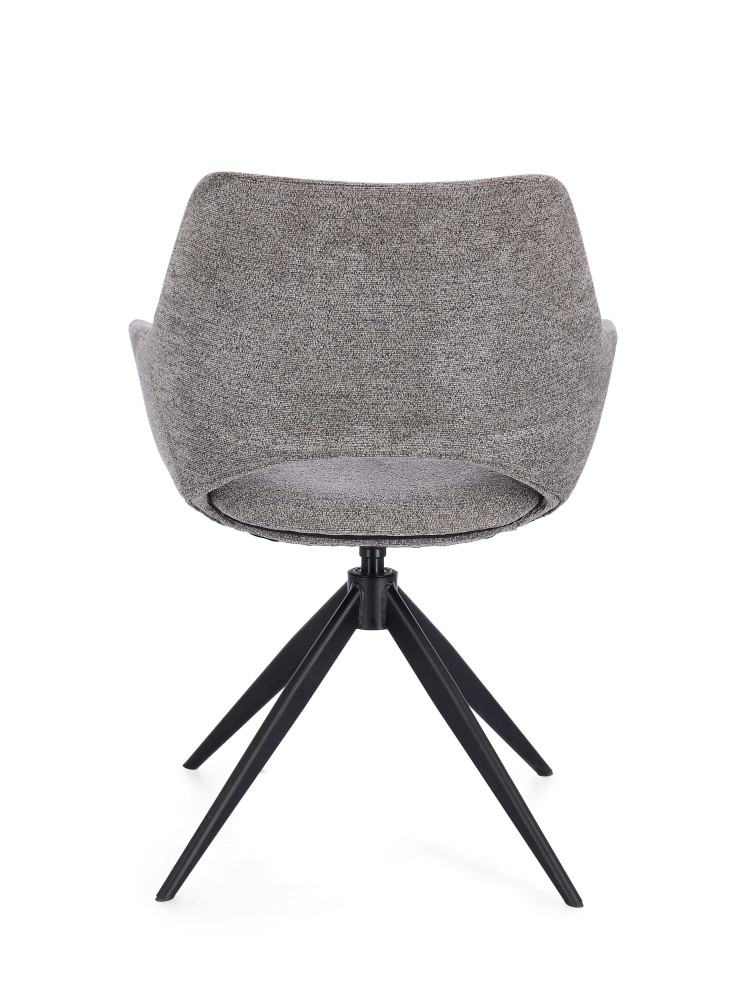 Silla BARI gris giratoria