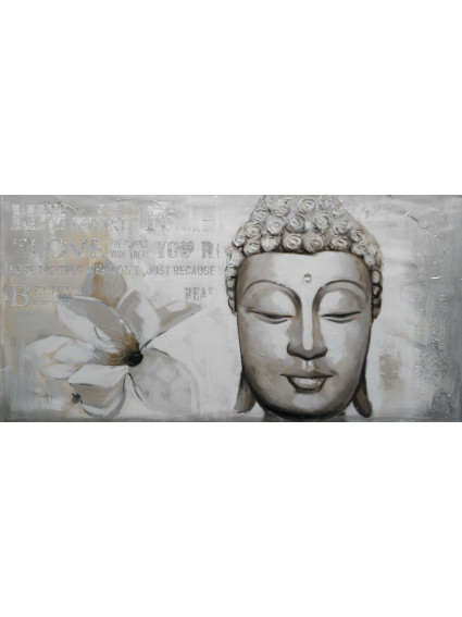 Cuadro Buda piedra verde 60x120 cm