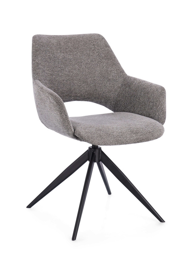 Silla BARI gris giratoria