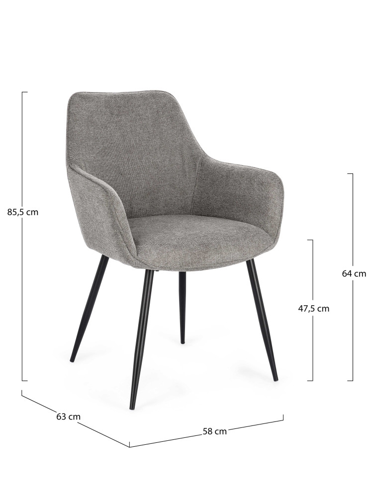 Silla MARCONIA gris