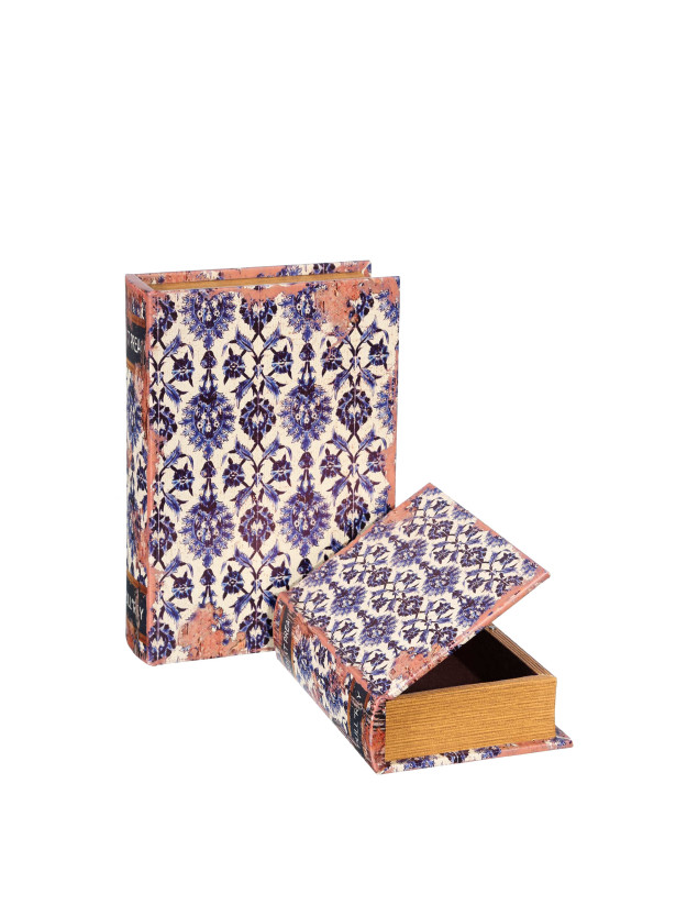 Set 2 Cajas Libro Flores