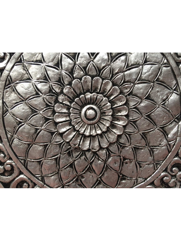 Cuadro Mandala Plata  150 cm