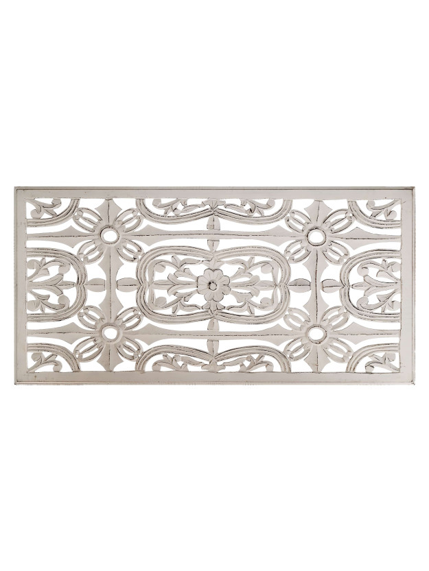 Cabecero tallado blanco Étnico 150