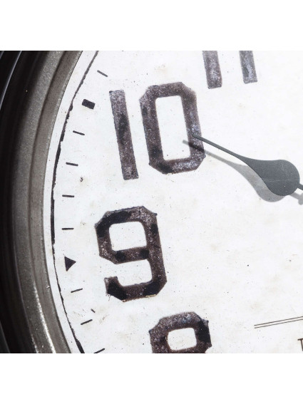 Reloj pared gris metal / cristal 38,50 cm