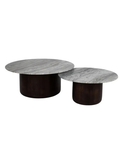DIANA Set mesa de centro mármol
