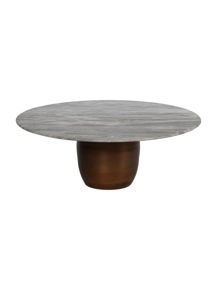 ATENEA Set mesa de centro metal-mármol