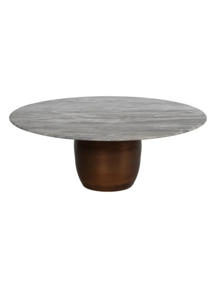 ATENEA Set mesa de centro metal-mármol