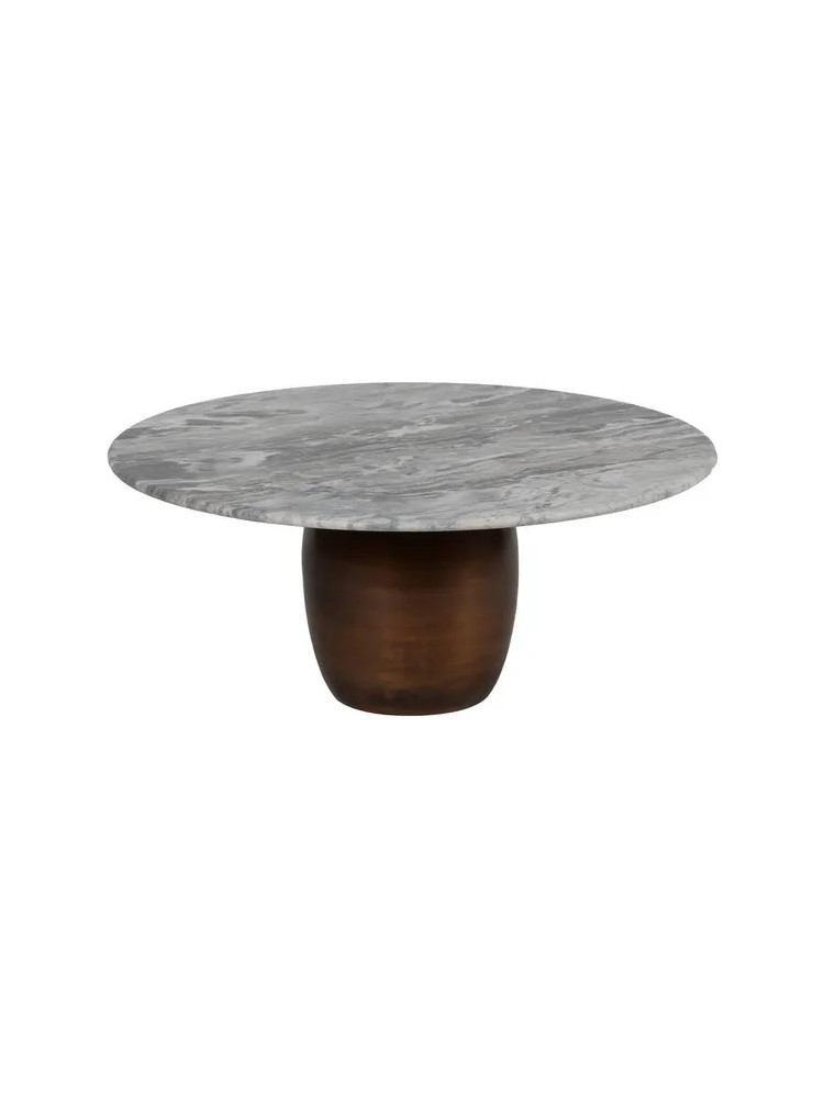 ATENEA Set mesa de centro metal-mármol