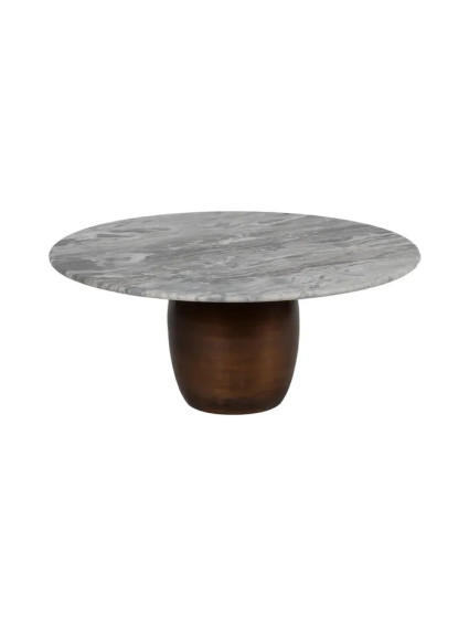 ATENEA Set mesa de centro metal-mármol