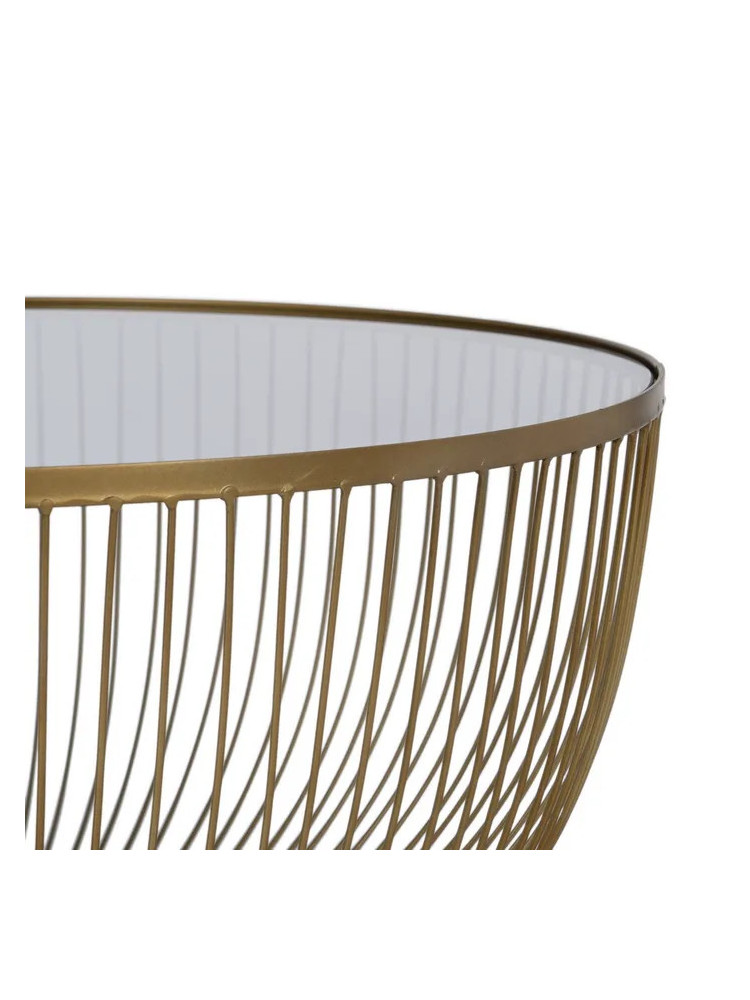 MEDELLIN mesa de centro metal-cristal