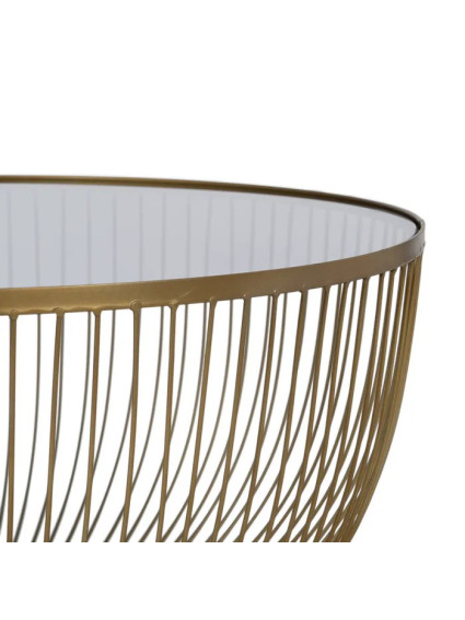 MEDELLIN mesa de centro metal-cristal