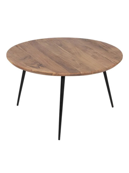 ORIÓN set de mesa de centro natural madera-metal