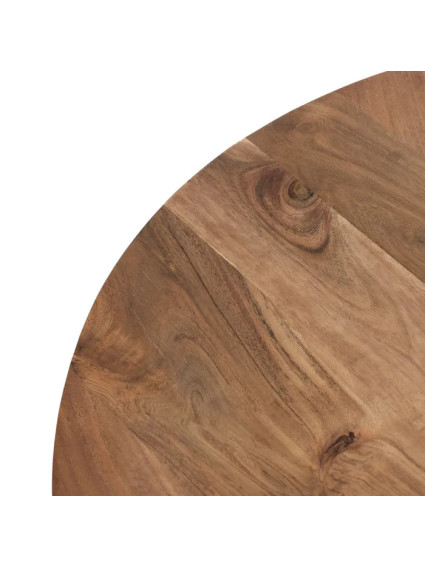 ORIÓN set de mesa de centro natural madera-metal